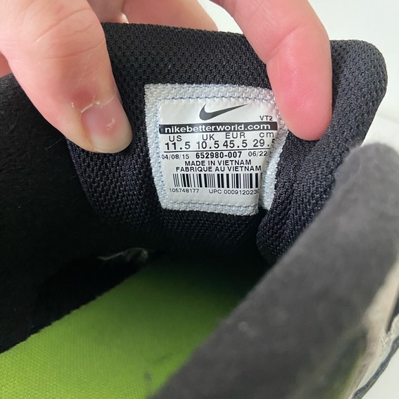 Nike Air Max 90 essential dark gray volt men’s sneakers — size 11.5 - Picture 6 of 7